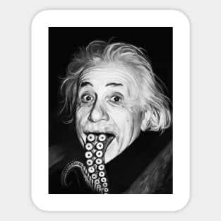 HP Lovecraft x Albert Einstein Sticker